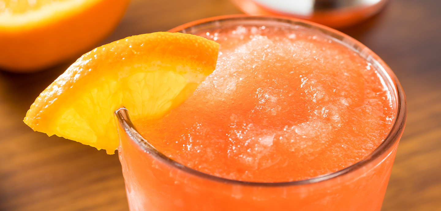 Cocktail with a orange slice